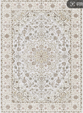 Cocosity 5'x7' Low-Pile Vintage Medallion Area Rug for Dining Room Bedroom Office