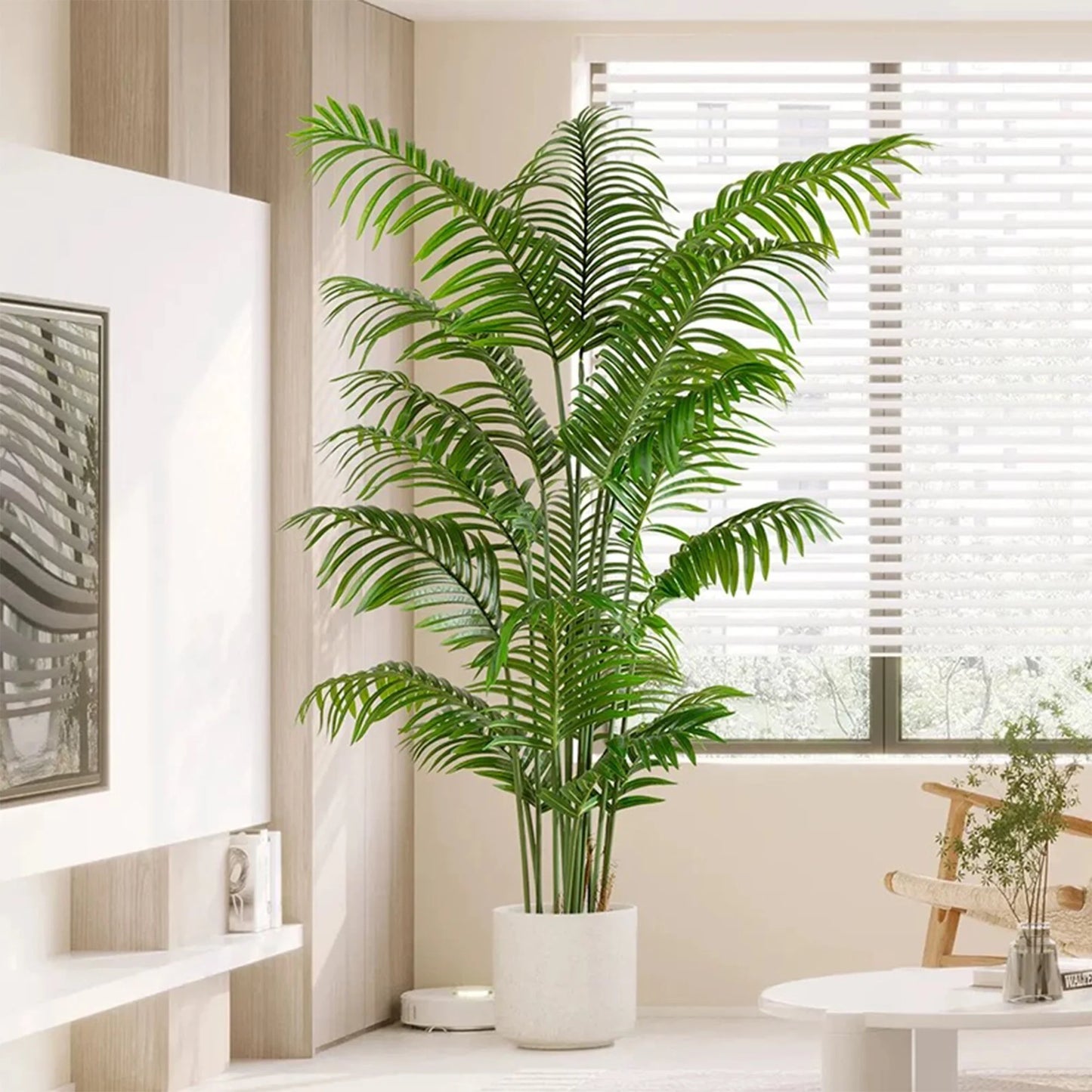 5 Feet Artificial Plant Fake Tropical Areca Palm Tree for Home Office Wedding Valenine Decor