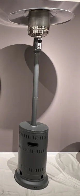50000 BTU Propane Patio Heater With Wheels Gray