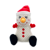 Anyask Plush Dog Squeak Toys for large Small Medium dogs for Aggressive Chewers,Christmas snowman