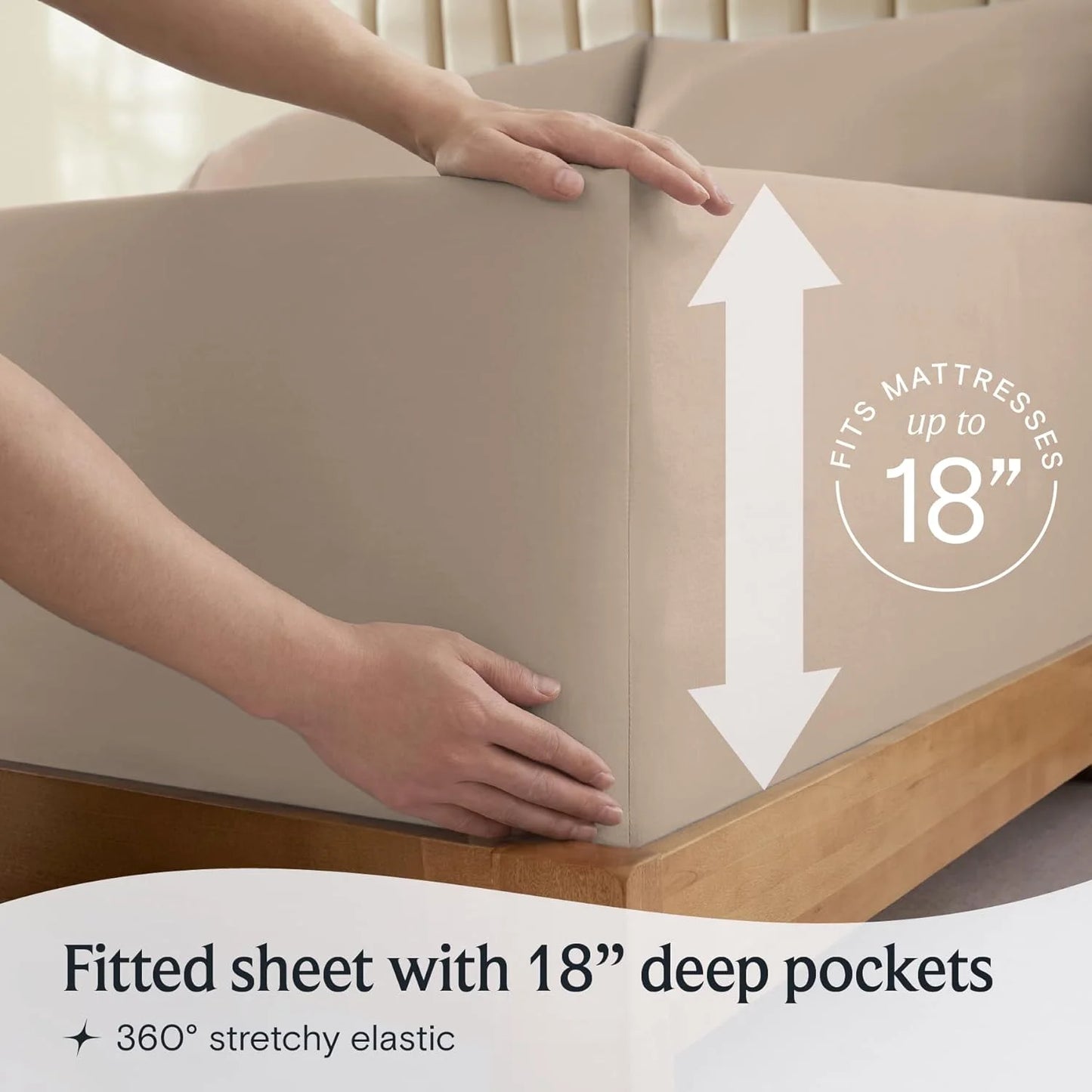 Bed Sheets Set with 6 Pieces,Extra Soft Made from Microfiber Deep Pocket Sheet Set, King Brown