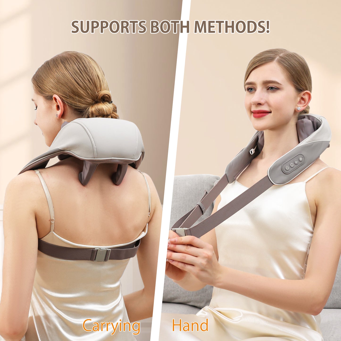 Electric Neck and Shoulder Massager With Heat & Cordless For Muscle Relaxation Gift