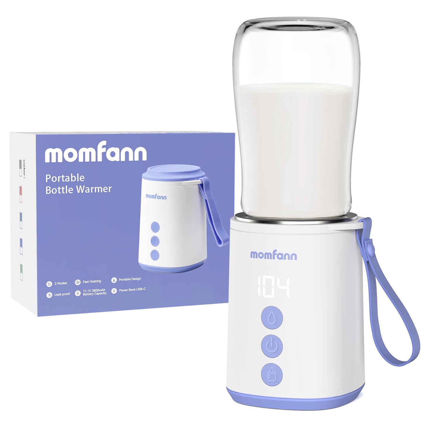Portable Bottle Warmer, Safety Material Baby Bottle Warmer for Travel
