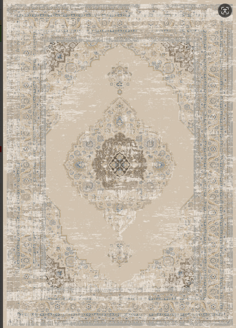 Cocosity 6'x9' Persian Medallion Washable Area Rugs for Living Room Bedroom Home Office