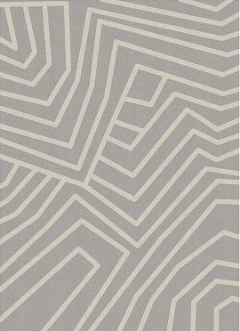 Cocosity 5'x7' Modern High-Low Minimalist Curve Geometric Indoor/Outdoor Area Rug, Gray