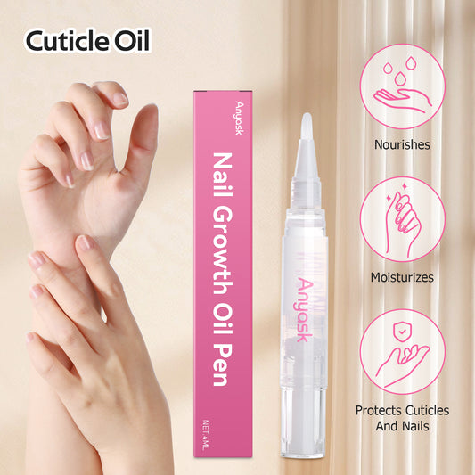 Anyask Nail Vitality Pen, Nail Strengthener Nail Growth Serum, Suitable for Thin Nails That Are Fragile, Easy to Peel, and Easy to Break