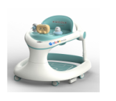 3 in 1 Baby Walker with Wheels & Baby Bouncer Activity Center for Infant Toddler Boys 6 to 24 Months,Ocen Blue
