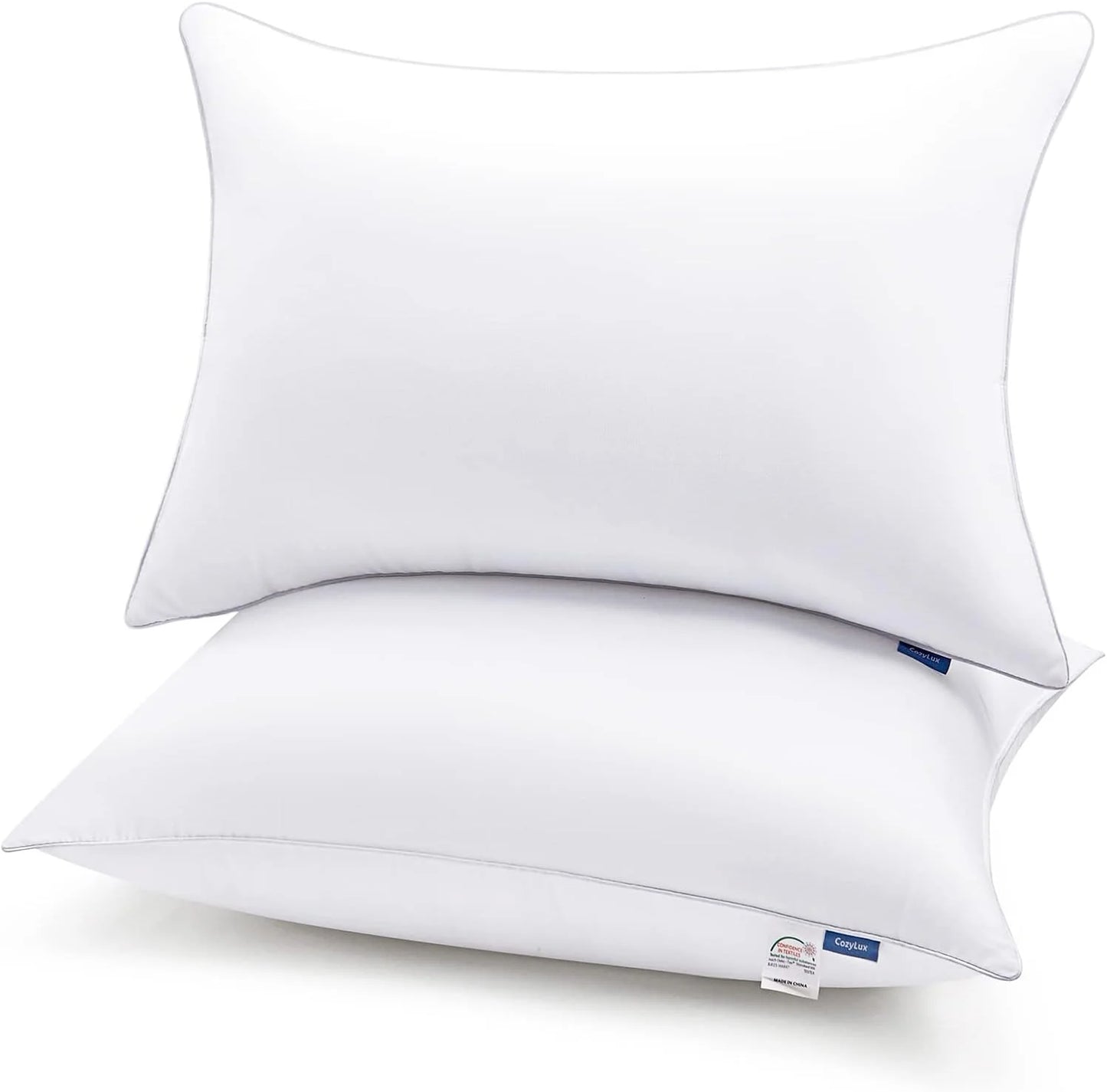 Cocosity Super Soft and Cozy Standard Pillow Shams Set of 2， White