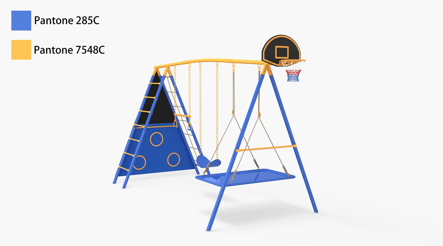 Ldyso Swing Set with Heavy Duty Double A-Frame