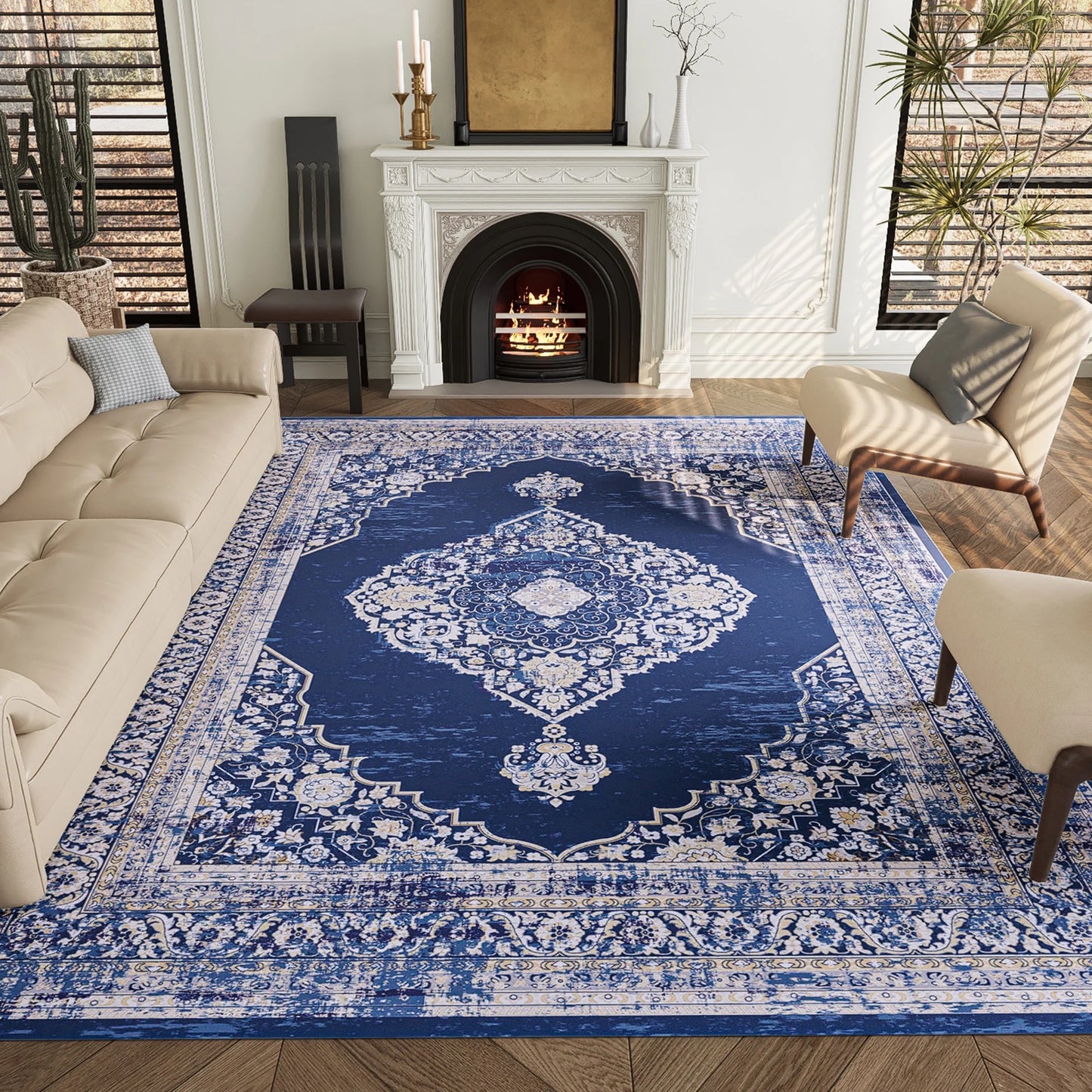 2'x6' Boho Vintage Neutral Modern Pale Brown Runner Rugs for Hallway Kitchen Entryway