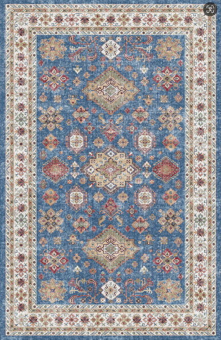 Cocosity 2'x6' Persian Washable Area Rugs for Hallway Kitchen Entryway