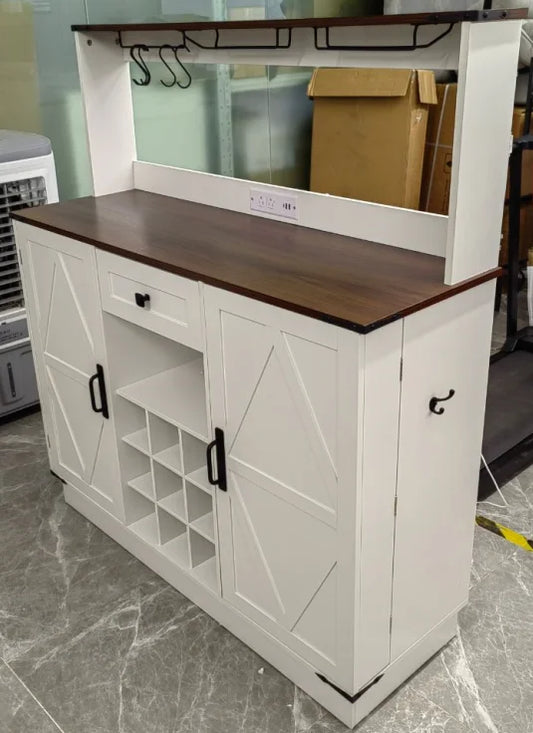 Cocosity Bar Cabinet with Removable Wine Rack