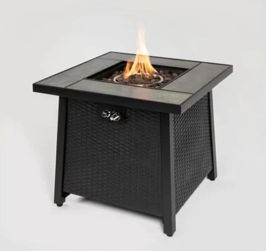 Ldyso 50000 BTU Steel Gas Fire Pit Table for Outdoor