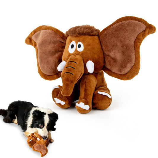 Anyask Plush Dog Squeak Toys for large Small Medium dogs for Aggressive Chewers, Mammoth